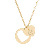 Tassel Up For Jesus Logo Heart Cutout Necklace