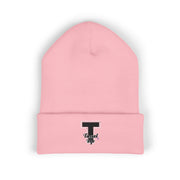 Tassel T Up Cuffed Beanie
