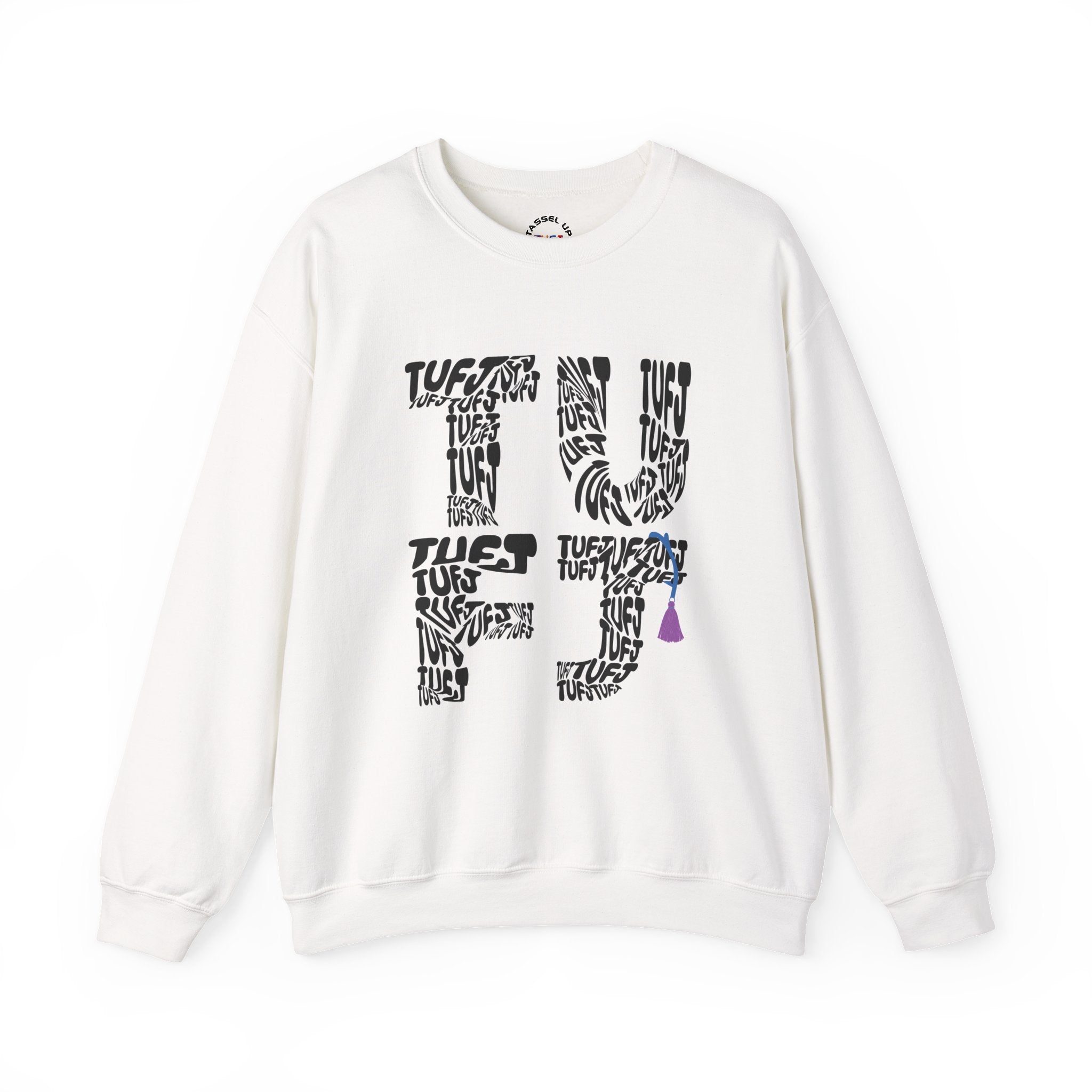 TUFJ Black Repeat Unisex Sweatshirt