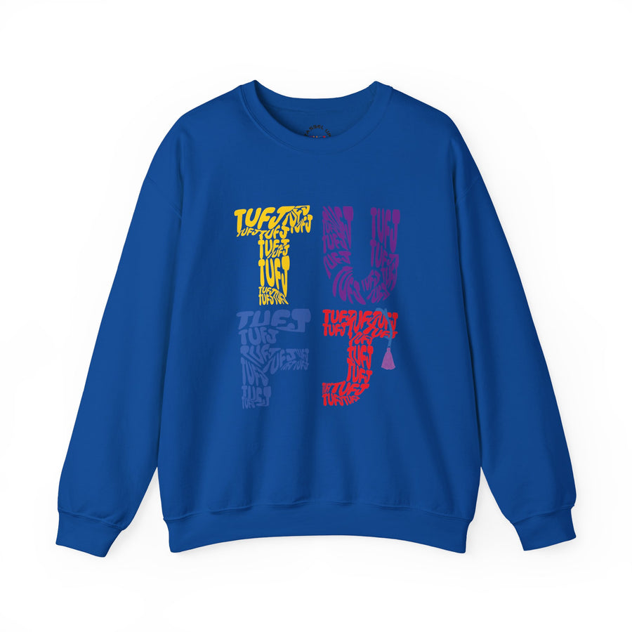 TUFJ Multicolor Repeat Unisex Sweatshirt