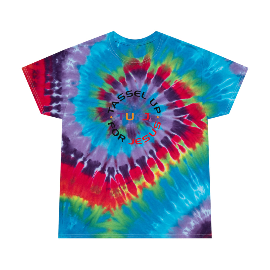 Tassel Up For Jesus Logo Tie-Dye Tee, Spiral