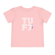 TUFJ White Letter Toddler Short Sleeve Tee