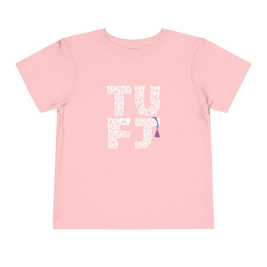 TUFJ White Letter Toddler Short Sleeve Tee