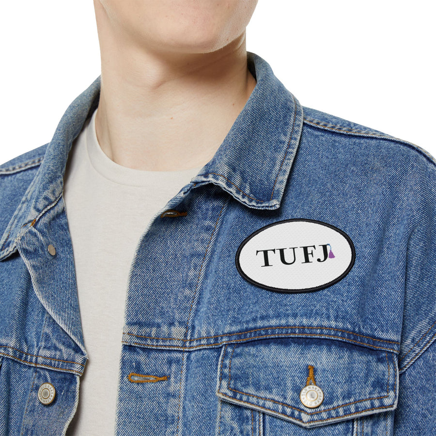 White TUFJ Iron-On Patch