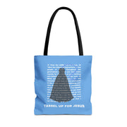 Light Blue Numbers 15 : 37 - 41 Bible Verse Tote Bag