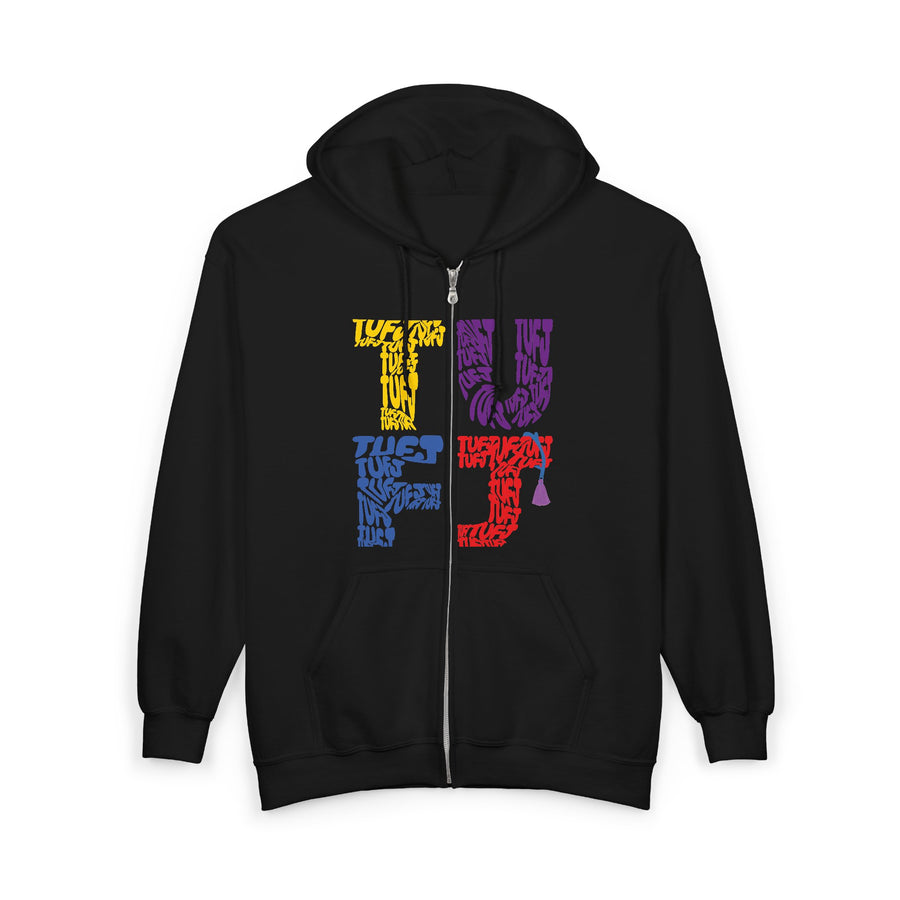 TUFJ Multicolor Repeat Unisex Heavy Blend Full Zip Hoodie