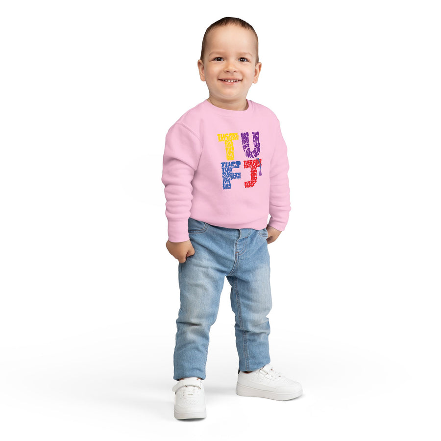 TUFJ Multicolor Repeat Toddler Sweatshirt