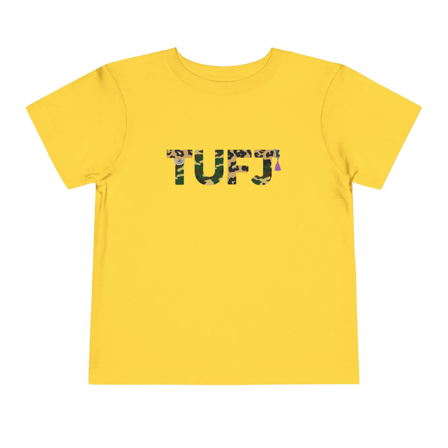 TUFJ Camo Leopard And Pearls Toddler Short Sleeve Tee