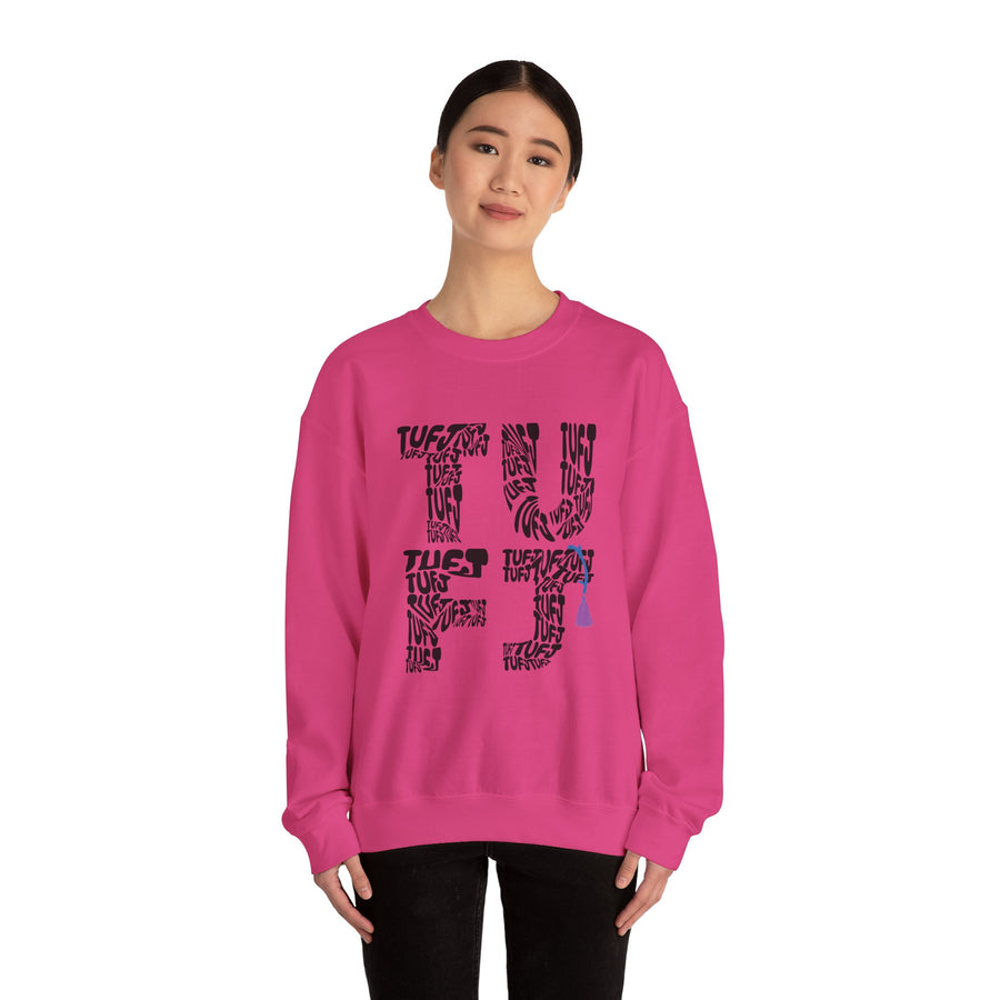 TUFJ Black Repeat Unisex Sweatshirt