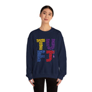 TUFJ Multicolor Repeat Unisex Sweatshirt
