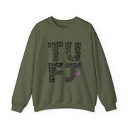 TUFJ Black Repeat Unisex Sweatshirt