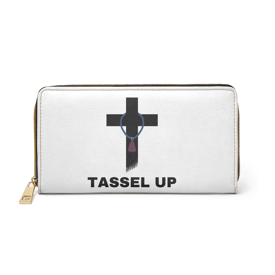 Tassel Cross Zipper Wallet