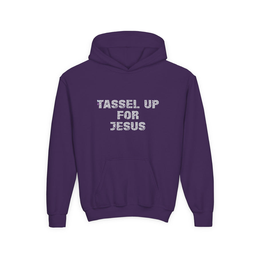 Tassel Up For Jesus Repeat Youth Heavy Blend Hoodie