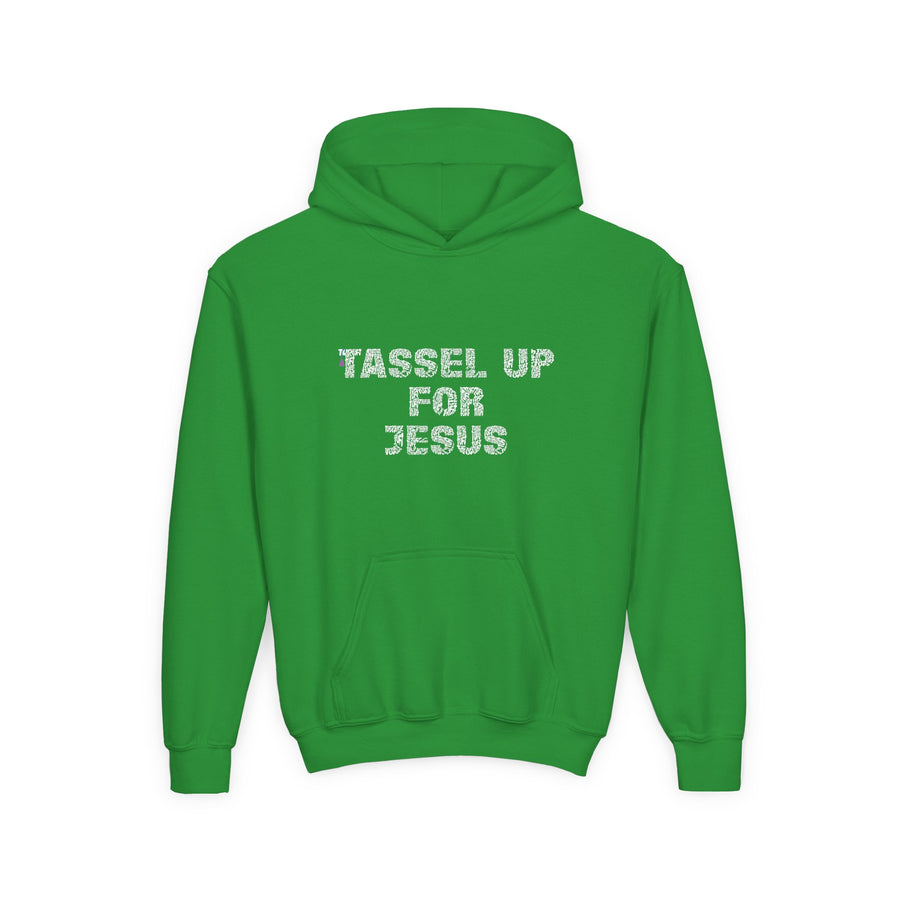 Tassel Up For Jesus Repeat Youth Heavy Blend Hoodie