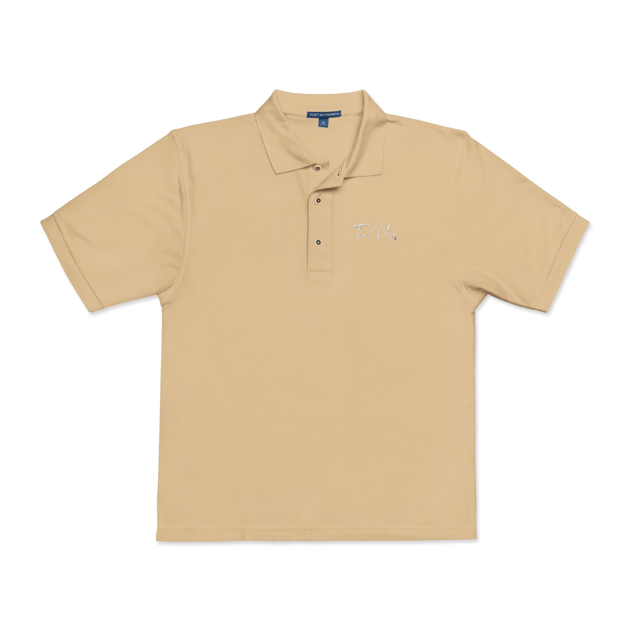 Tassel Up Cursive Unisex Polo Shirt (Embroidery)