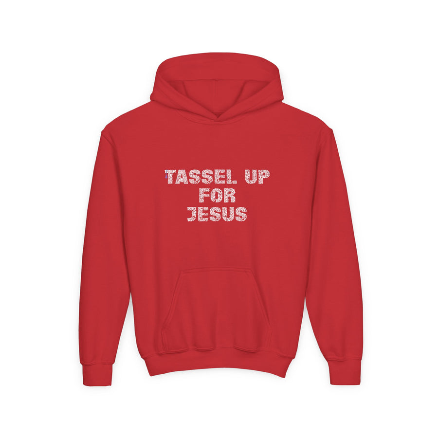 Tassel Up For Jesus Repeat Youth Heavy Blend Hoodie