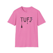 TUFJ Black Print Drip Unisex Softstyle T-Shirt