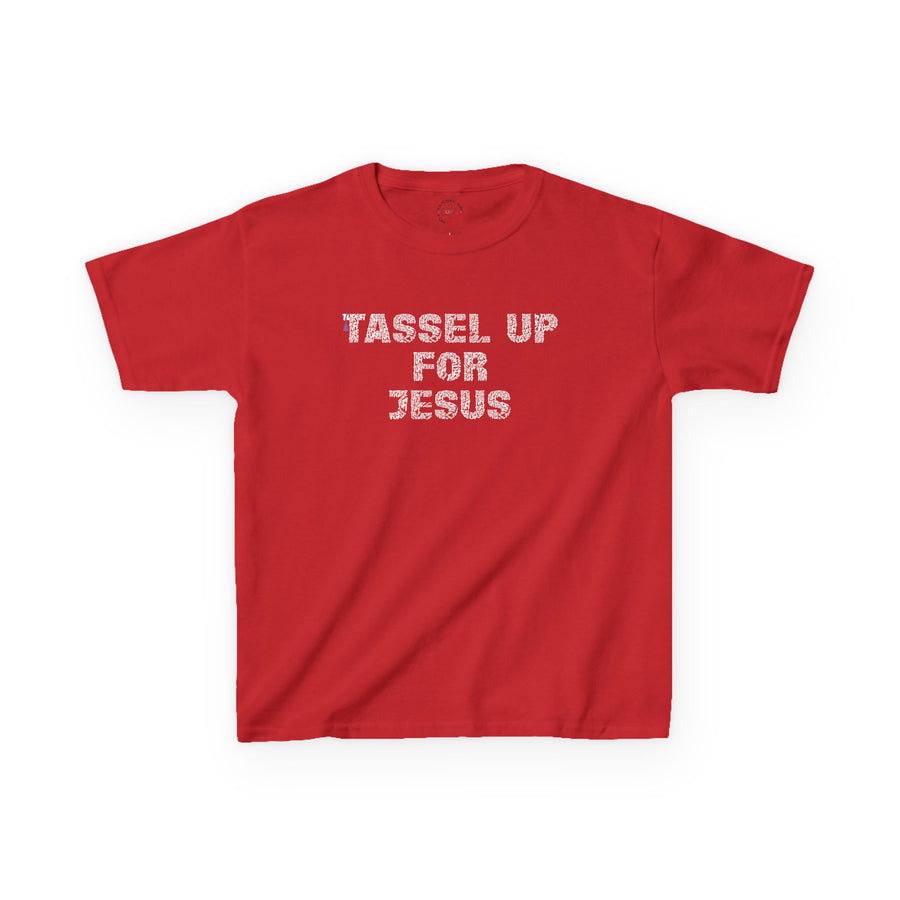 Tassel Up For Jesus Repeat Kids Heavy Cotton™ Tee