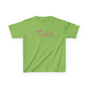 Tassel Up Pink Cursive Kids Heavy Cotton™ Tee