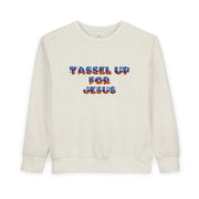 Tassel Up For Jesus Camo Toddler Sweatshirt