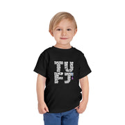TUFJ White Letter Toddler Short Sleeve Tee