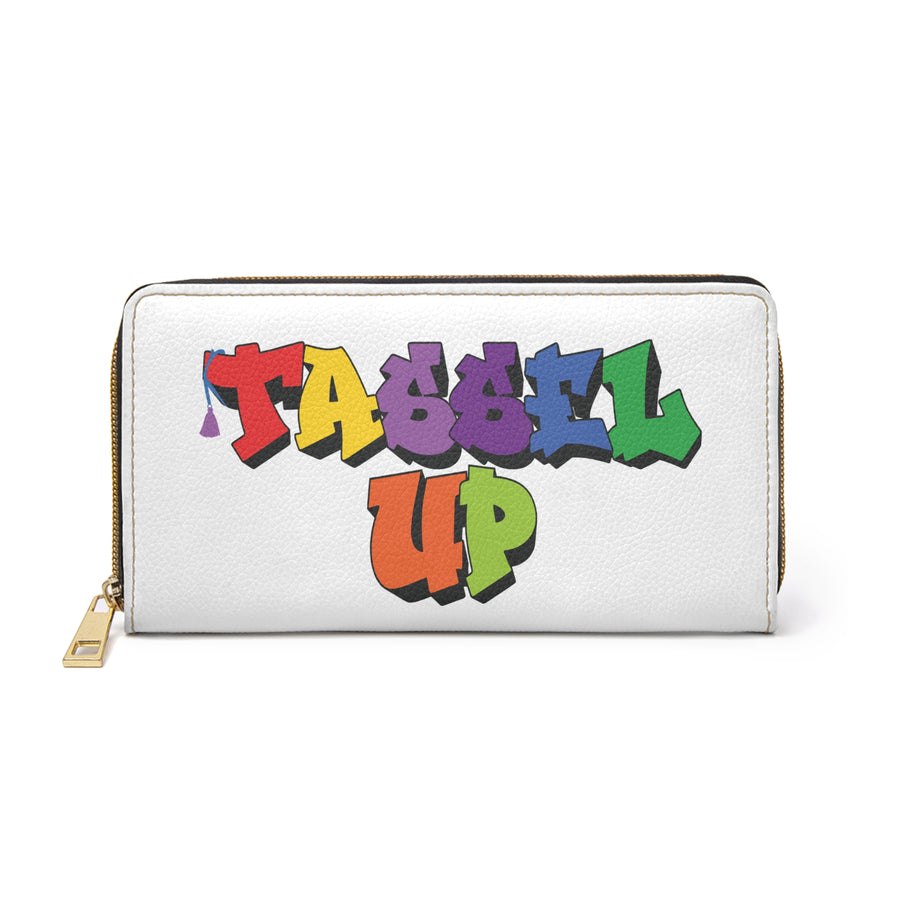 Tassel UP Graffiti Zipper Wallet