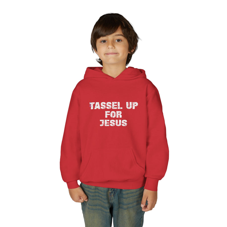 Tassel Up For Jesus Repeat Youth Heavy Blend Hoodie