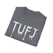 TUFJ White Print Drip Unisex Softstyle T-Shirt