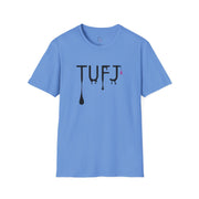 TUFJ Black Print Drip Unisex Softstyle T-Shirt
