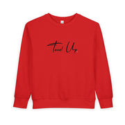 Tassel Up Cursive Toddler Sweatshirt
