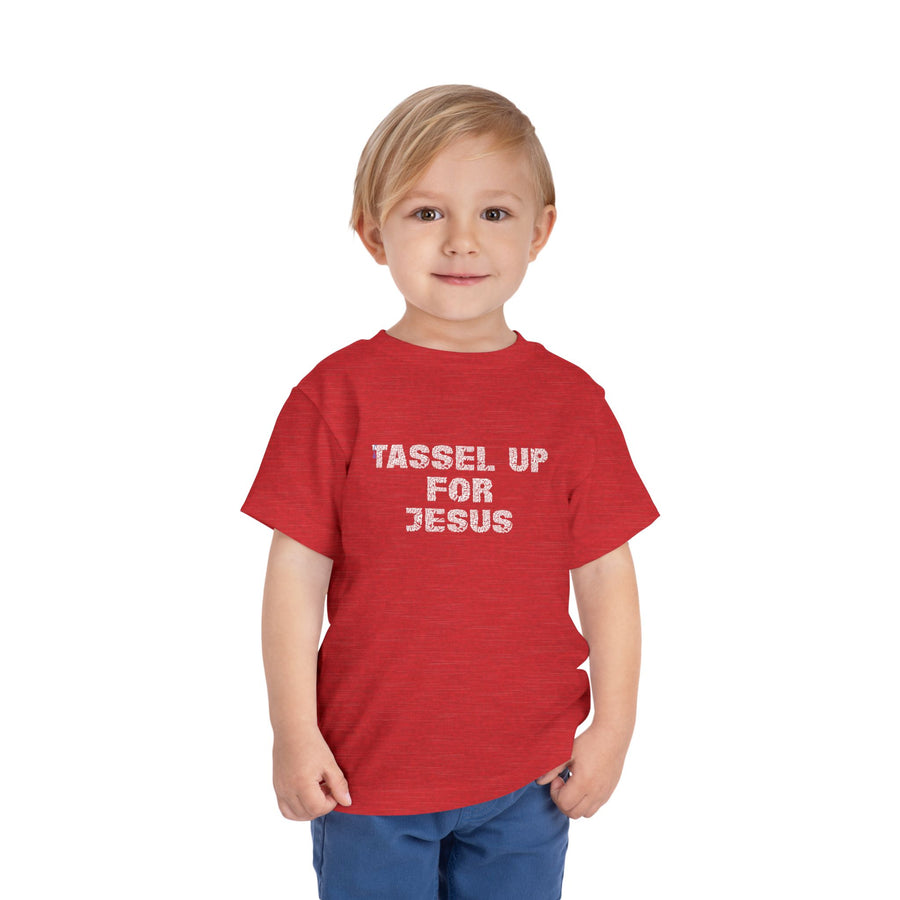 Tassel Up For Jesus Repeat Toddler Short Sleeve Tee