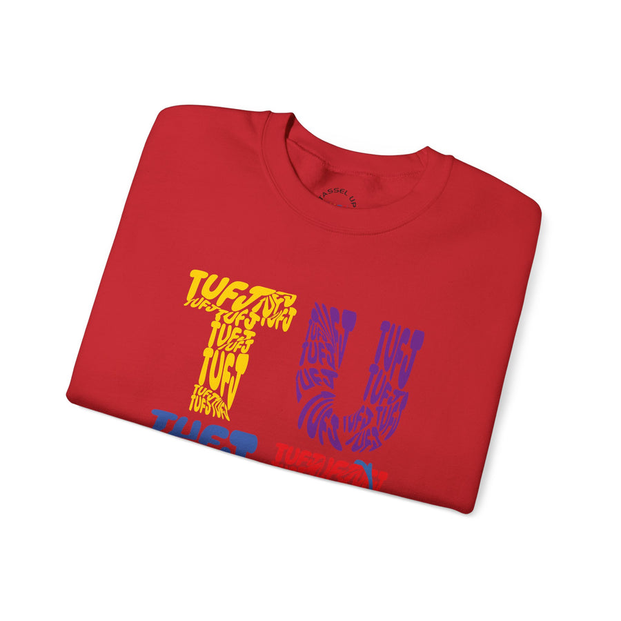 TUFJ Multicolor Repeat Unisex Sweatshirt