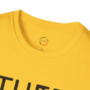 TUFJ Black Print Drip Unisex Softstyle T-Shirt