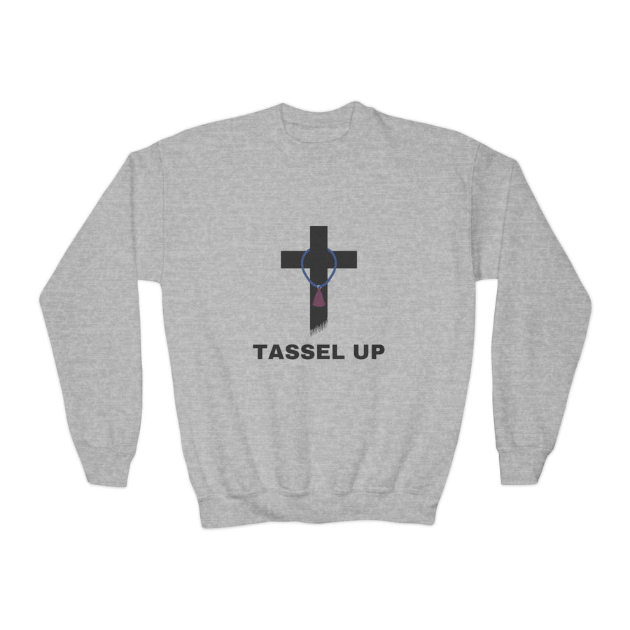 Tassel Cross Youth Crewneck Sweatshirt