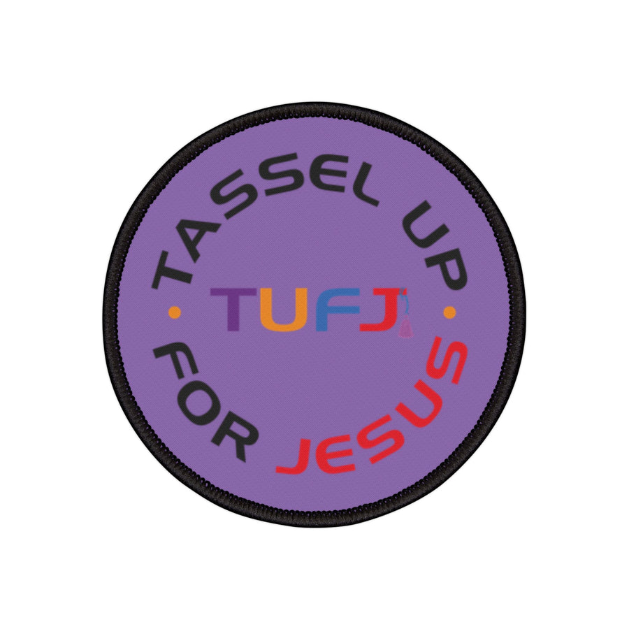 Tassel Up For Jesus Logo Iron-On Patch