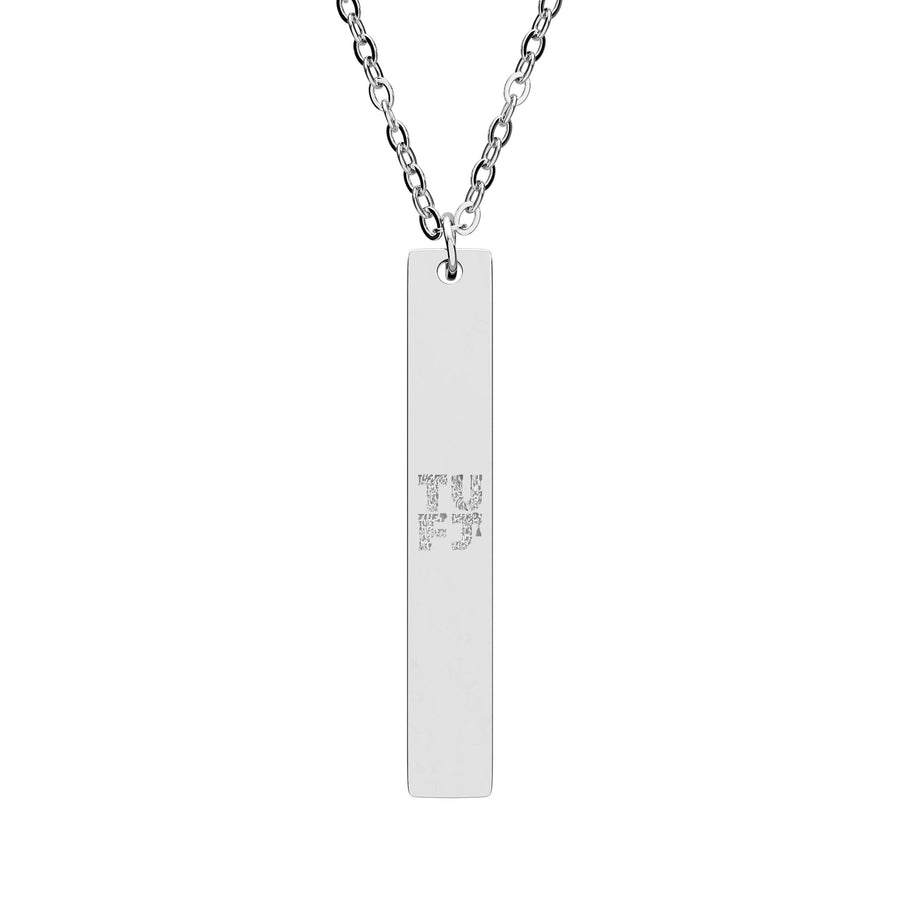 TUFJ Repeat Vertical Bar Necklace