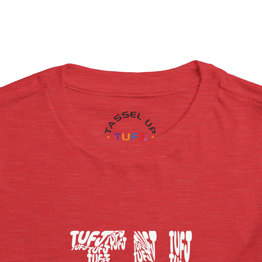 TUFJ White Letter Toddler Short Sleeve Tee