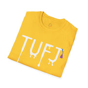 TUFJ White Print Drip Unisex Softstyle T-Shirt