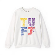 TUFJ Multicolor Repeat Unisex Sweatshirt