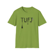 TUFJ Black Print Drip Unisex Softstyle T-Shirt