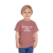 Tassel Up For Jesus Repeat Toddler Short Sleeve Tee