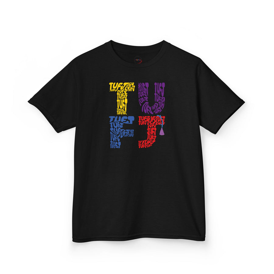 TUFJ Multi Color Repeat Kids Heavy Cotton™ Tee
