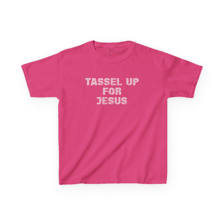 Tassel Up For Jesus Repeat Kids Heavy Cotton™ Tee