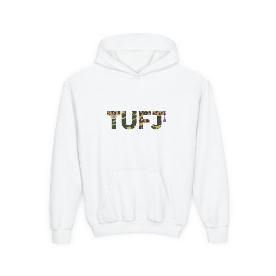 TUFJ Camo Leopard And Pearls Youth Heavy Blend Hoodie