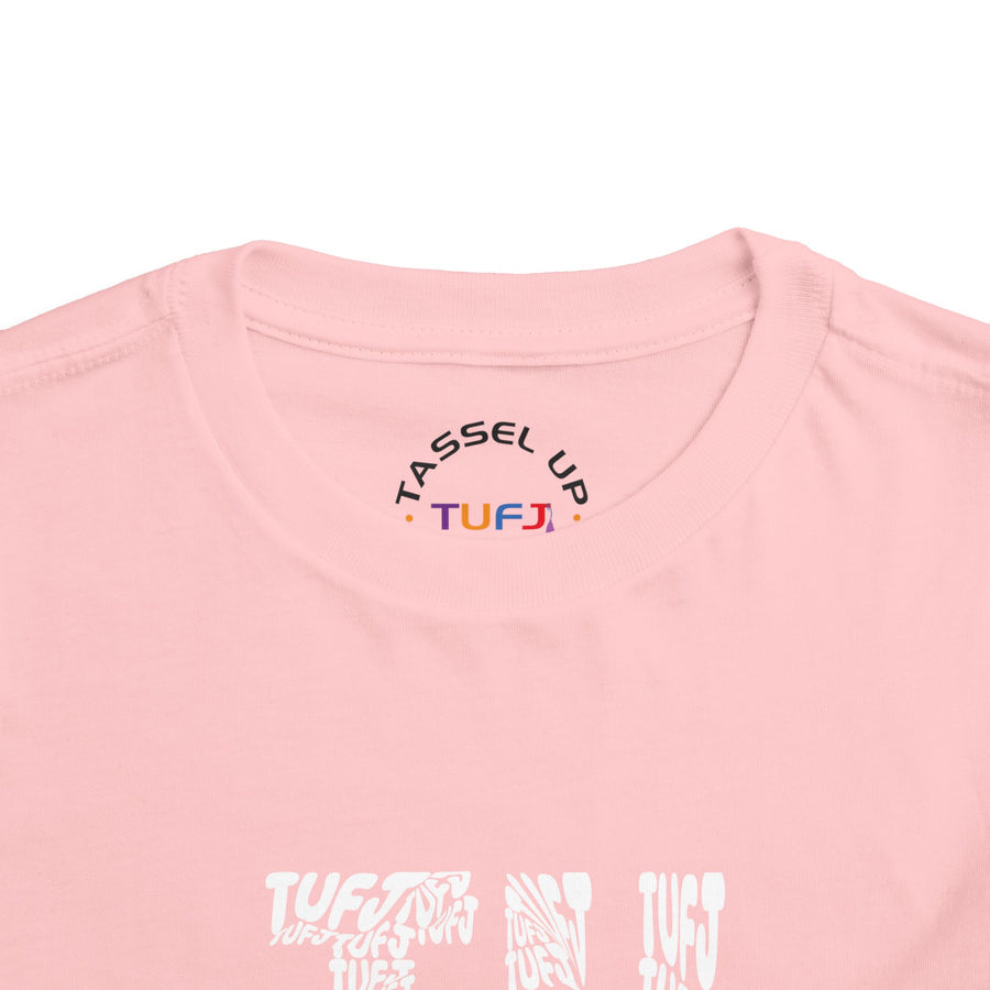 TUFJ White Letter Toddler Short Sleeve Tee