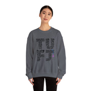 TUFJ Black Repeat Unisex Sweatshirt