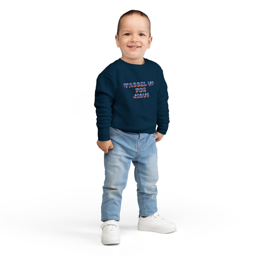 Tassel Up For Jesus Camo Toddler Sweatshirt