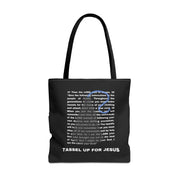 Black Numbers 15 : 37 - 41 Bible Verse Tote Bag